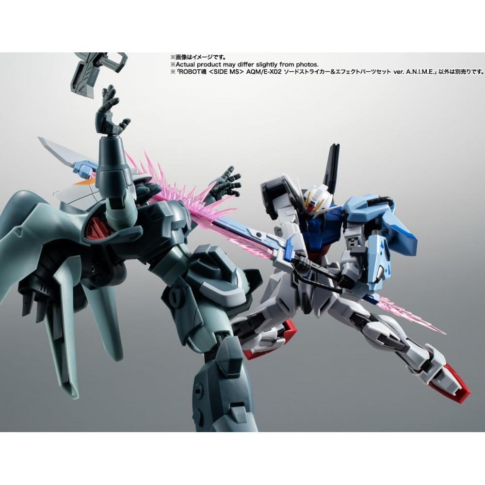 TAMASHII NATIONS ROBOT Spirits Мобильный доспех Gundam SEED AQME-X02 Sword Striker и Набор деталей эффектов вер.. АНИМЕ. приблизительно. 165мм АБС&ПВХ Окрашенный Подвижный