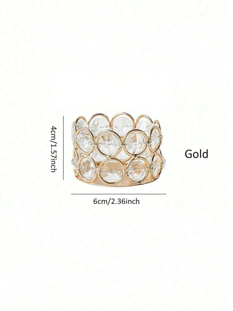 Хрустальные подсвечники для чайных свечей, фонарики, подсвечники для Дня святого Валентина, свадебные подсвечники из золота и серебра, обеденный стол, домашний