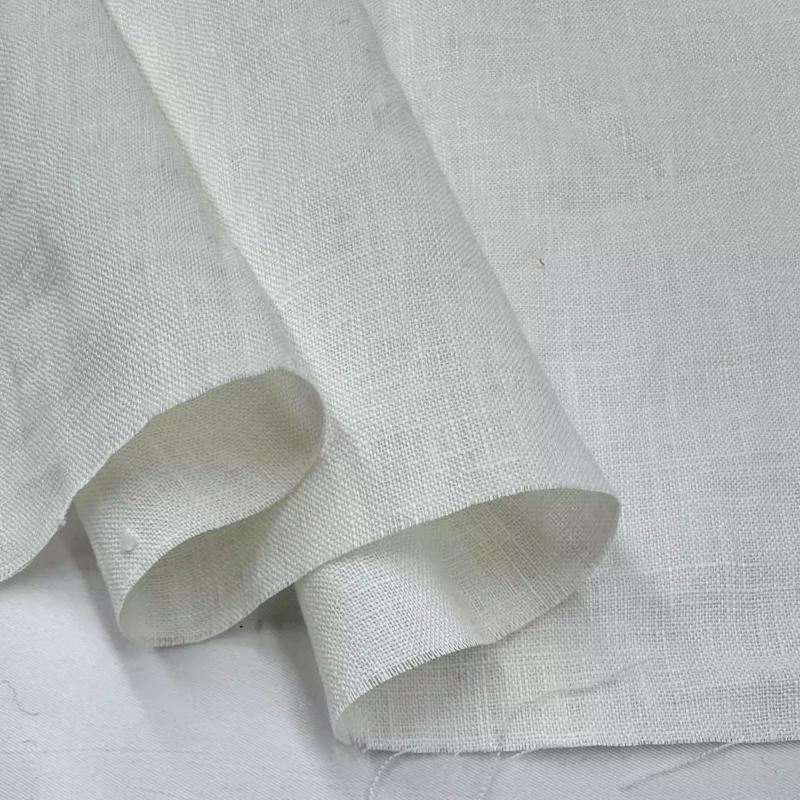Чистая льняная ткань Стиранный лен Комфортная дышащая ткань для весны и лета DIY Платье Широкие брюки Легкая куртка Одежда