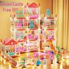Luxury DIY Princess Castle Playhouse - Educational Dollhouse Toy Gift for Kids