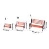 10Pcs Model Train Bench Chair Settee Street Park Layout Model Park Bench Mini Garden Ornament Park Bench Craft