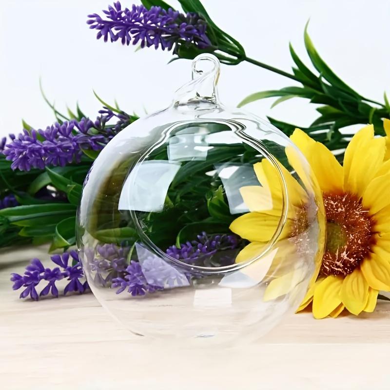 2 шт. Подвесной хрустальный стеклянный подсвечник в деревенском стиле, романтический домашний декор, микро-ландшафтные стеклянные шары