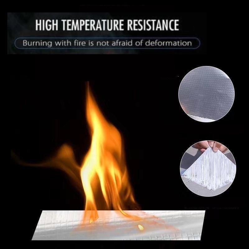 5pcs Aluminum Foil Butyl Waterproof Tape Roof Leak Proof ,high Temperature Resistant Pipeline Wall Leak Proof Sticker Pipeline Fixing Tape