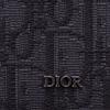 Dior Классический держатель для карт из кожи с монограммой, складной, для мужчин, Черный 2ESCH138YSE-H03E