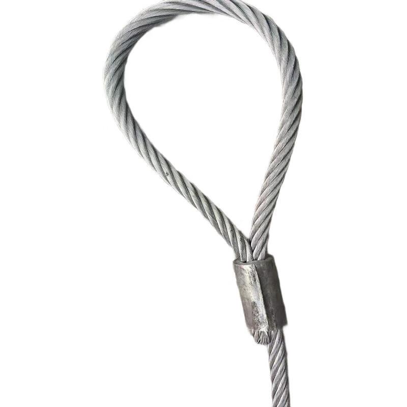 LIJU Press-Buckle Carbon Steel Wire Rope Sling