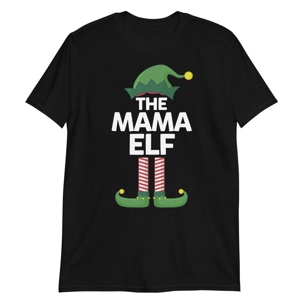 THE MAMA ELF Unisex T-Shirt Family Funny Christmas Holiday Elves Matching xMas