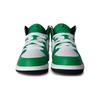 Кроссовки Air Jordan 1 Mid PS Lucky Green для детей Черно-белые DQ8424-301