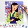 Disney Мулан Мушу DIY Масляная живопись Арт Набор для рисования Домашний Настенный Декор Ручная работа Подарок Красивая Аниме Фигурка Настенное Искусство Картина на Холсте