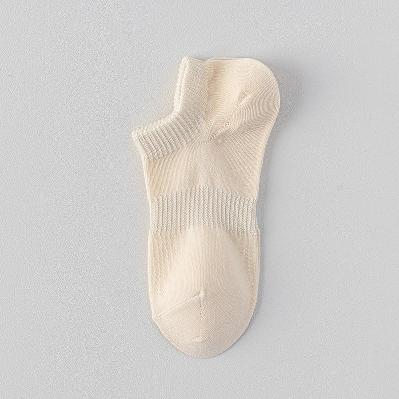 Женские нескользящие хлопковые носки-подследники - Тонкие весенне-летние, короткие носки, не скатывающиеся
