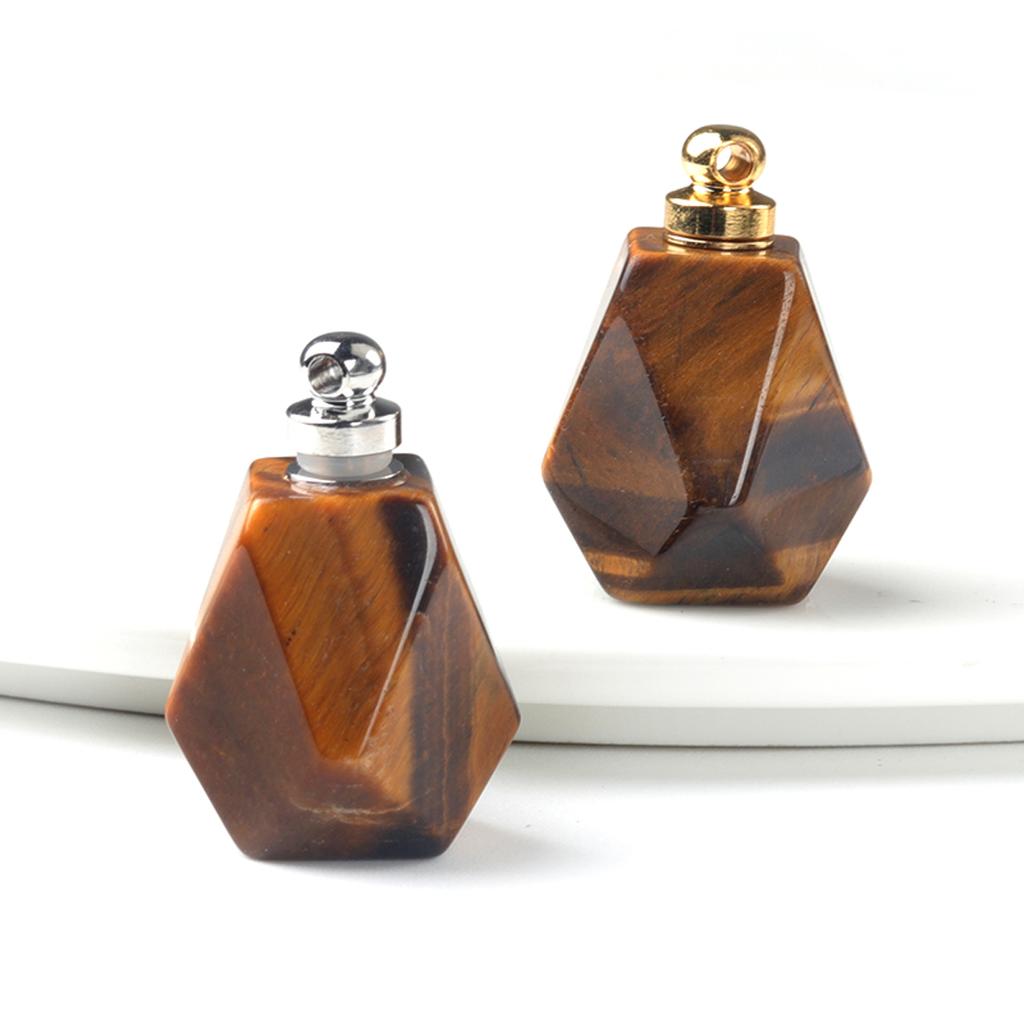 1 шт. подвеска с целебным кристаллом, натуральный камень, кварц, драгоценный камень, женский диффузор для эфирного масла, ювелирные изделия, подарок «сделай сам», 25x23 мм