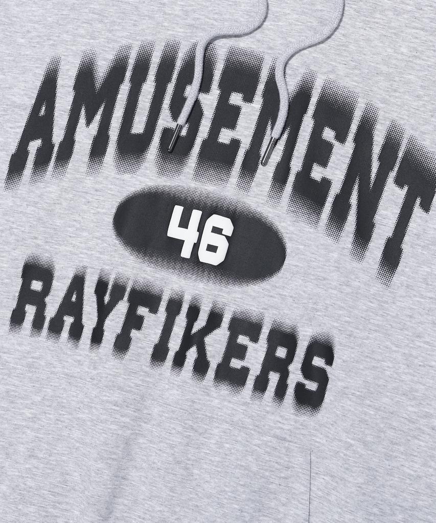 RAYFIKERS Amusement Typing Hoodie Short Sleeve Mq7Tu442_Melange Grey