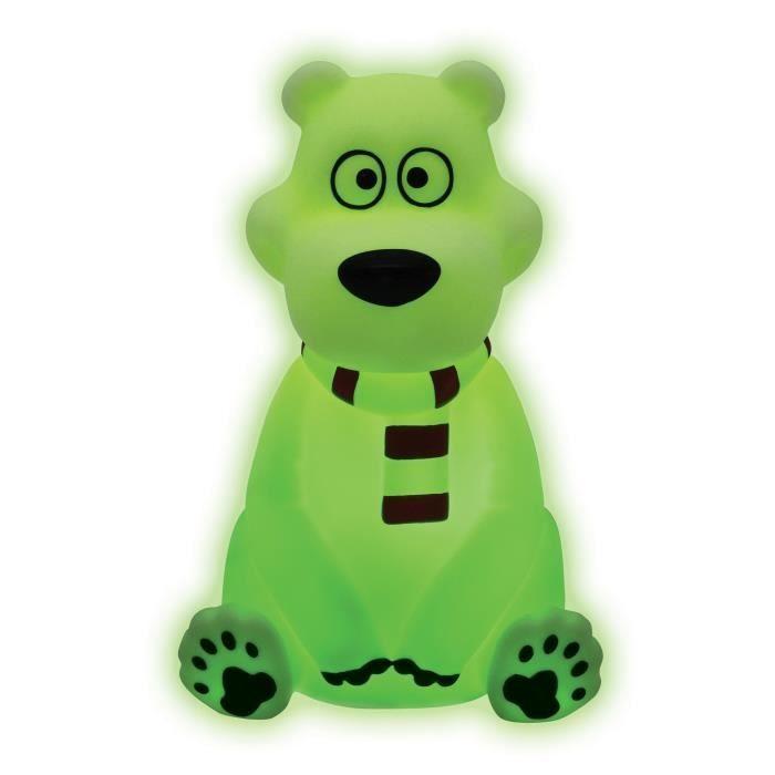 Ночник Белый медведь 3D с изменением цвета Прибл.. 13см