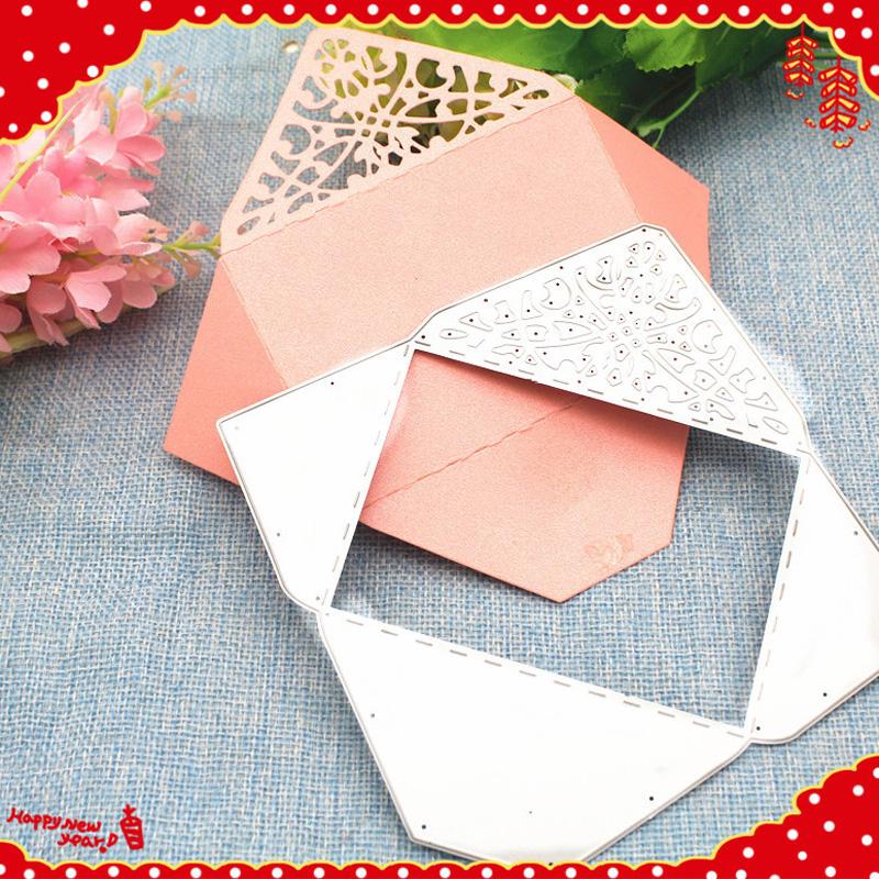 Конверт в форме приглашения, дизайн-шаблон, трафарет для резки металла для DIY, скрапбукинг, альбом, фототиснение, бумажная карта, ремесленный декор