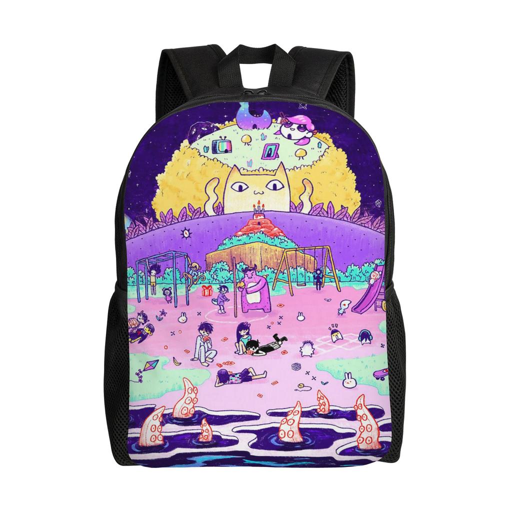 Рюкзак Omori Omocat Повседневный Школьный Деловой Daypack Базил Обри Аниме Игра Ноутбук Компьютер Сумка через плечо Подарок