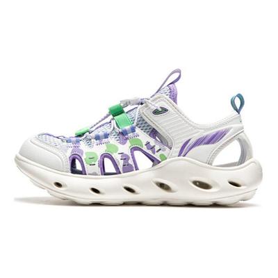 Li Ning Классические удобные детские сандалии Детские сандалии Off-White Sky-Blue YKUU030-4