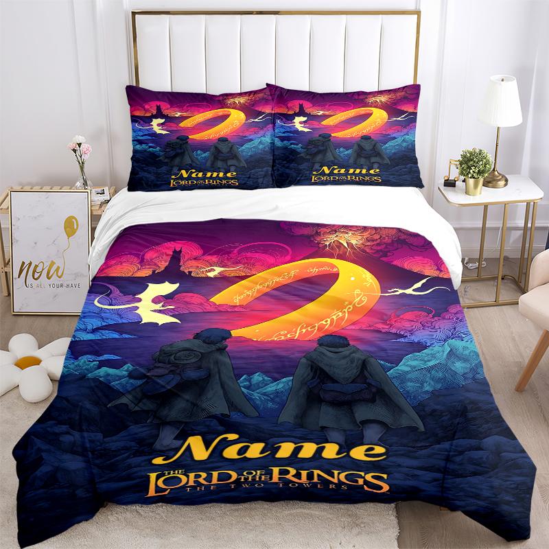 Custom Textile Journey Light Bedding 3 Piece Set HD Print Duvet Cover Pillowcases for Teens Adult Bedroom Decoration