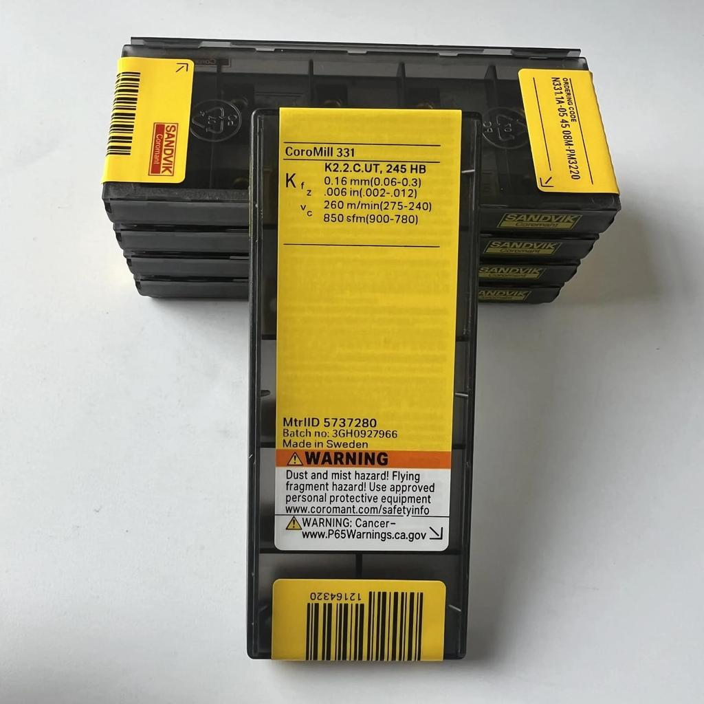 Original Sandvik / N331.1A-054508M-PM 3220 /CNC Lathe Carbide Blade Tool 10 Pcs