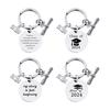 2024 Graduation Keychain School College Graduates Stainless Steel Engraved Love Mum Graduation Season Keychain