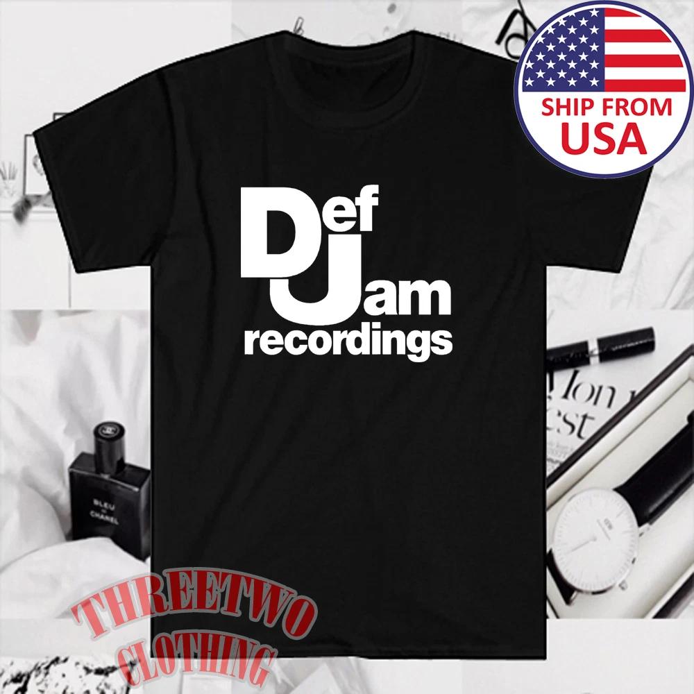 Def Jam Recordings Men's Black Size S to 5XL