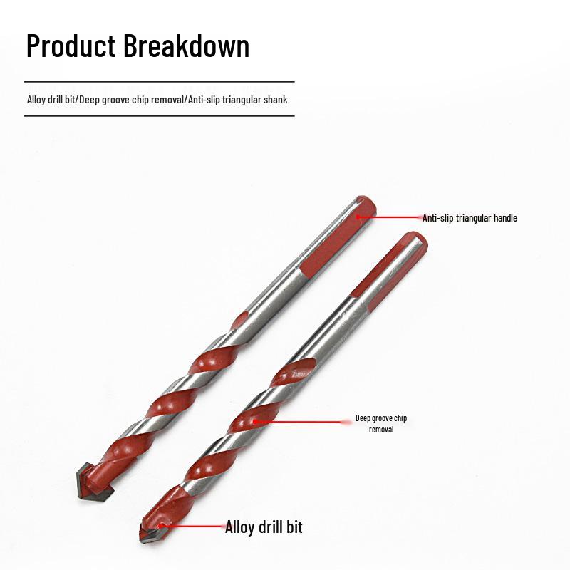 6 мм Сплавное треугольное сверло для бетона, стекла и цемента