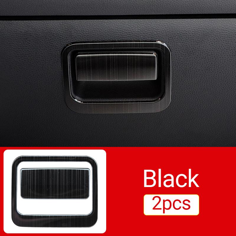 For Toyota RAV4 XA50 2019-2021 2022 2023 2024 RAV 4 Hybrid Stainless Car Storage Box Co-pilot Handle Bowl Cover Trim Stickers