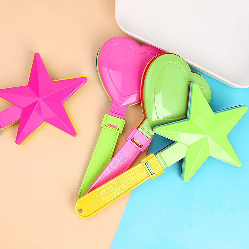 Набор из 4 портативных трещоток для спортивных мероприятий, вечеринок, для поддержки с громким шумом, экологически чистый переработанный полипропиленовый материал