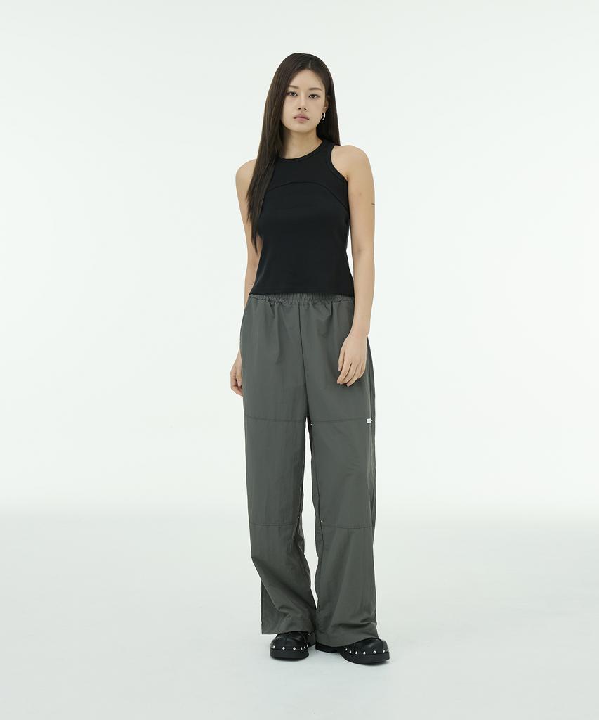 MUTTLETT Overlap Double Knee Pants - Charcoal