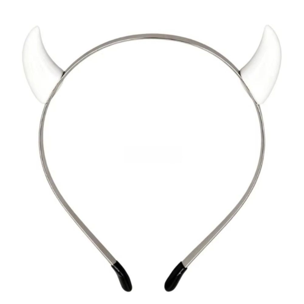 Resin Ox Horn Hair Clips Animal Anime Headband Devil Horn Hairband Daily Styling