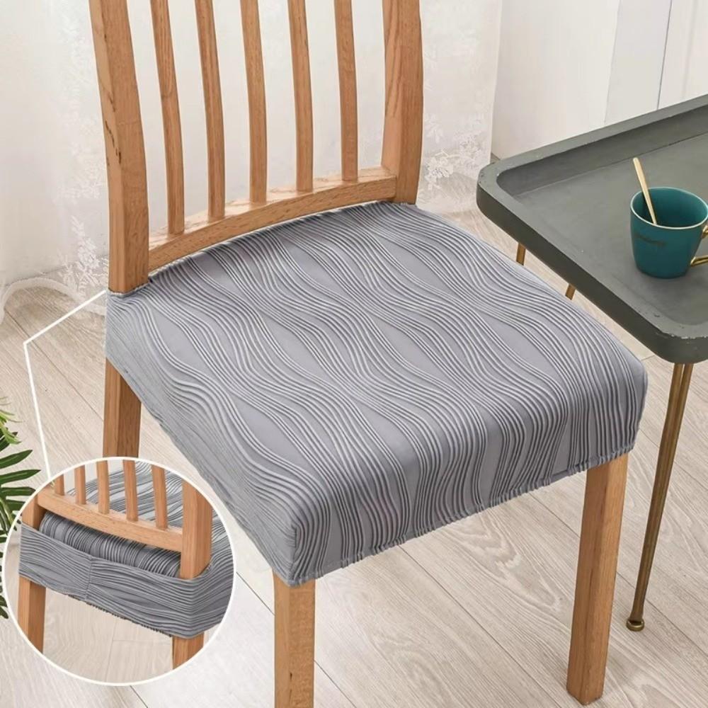 Новый противоскользящий чехол для обеденного стула, мягкий эластичный чехол на сиденье, моющийся, утолщенная ткань, чехол-накидка на стул для офиса, домашнего сиденья