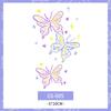 Butterfly Body Art Sticker Cloud Makeup Tattoo Decals Long-lasting Temporary Tattoo Stickers  Girls
