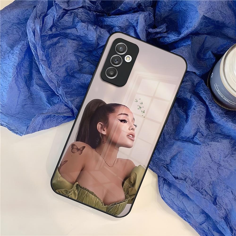 Чехол для телефона A-Ariana G-Grandes для Samsung Galaxy S25 S24 S30 S21 S23 S20 S22 Fe Note 20 Pro Ultra Plus стеклянная крышка