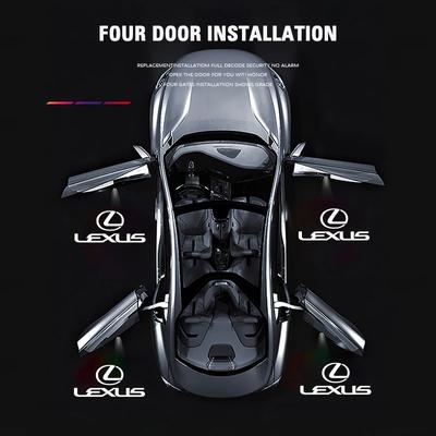 2 шт. HD Светодиодный проектор приветственного света в дверь автомобиля для F SPORT ES RX NX LS UX LM LX GX LC RZ IS CT GS RC HS SC TX LBX IS300