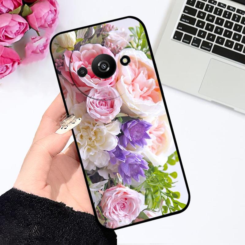 Мягкий чехол для Redmi A3 A3x 4G Силиконовый TPU Чехол для телефона для Xiaomi Redmi A3 Pro Модный Роскошный Печать Coque Fundas Защитный