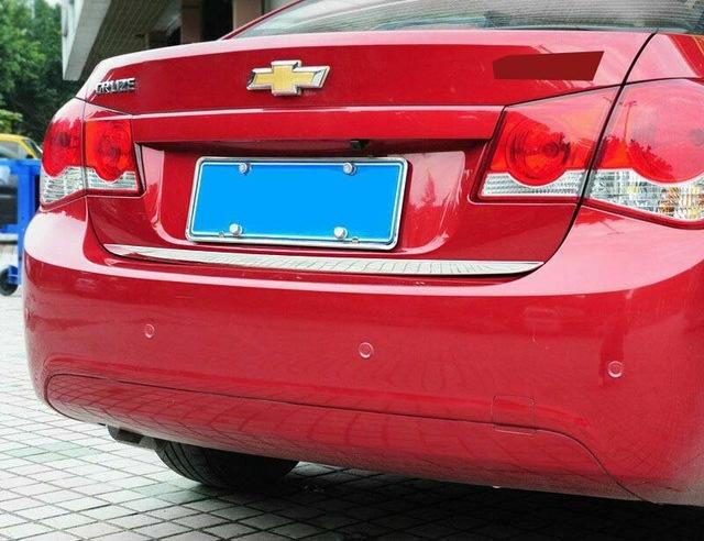 Накладка на кромку багажника (нерж.) Sedan, Carmos - Турецкая сталь для Chevrolet Cruze 2009-2015 гг