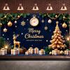 New Year Banner Gift Box Decor Holiday Event Banner Christmas Party Banner Christmas Tree Design For New Year Eve Christmas Eve