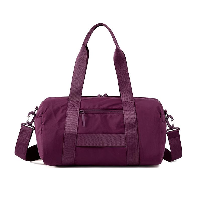 Luggage Bag Large Capacity Foldable Storage Bag Solid Color Water-Repellent Travel Bag