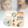 Car Driving Steering Wheel Toy Busy Board for Boys Girls Wooden Sensory Activity Gifts Learning