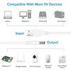 Кабель-преобразователь USB5V в DC9V 12V Кабель для зарядки USB в DC9V 12V с 8 адаптерами