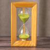 Nordic Style Retro Decor Triangular Wood Glass Hourglass 5/10/15/30 Minutes Sand Timer Craftwork Home Living Room Desk Accessory