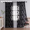 1 шт. Американский стиль Кружево Жаккард Прозрачная Тюль Универсальная Тюль для Гостиной Спальни Балкона Окна Домашний Декор
