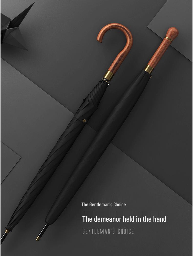 OLYCAT Olika Роскошный Двухслойный Зонт с Длинной Ручкой - Ветроустойчивый, Штормоустойчивый, Большого Размера с Пользовательским Логотипом