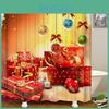 Праздничные рождественские подарочные коробки на занавеске для душа из водонепроницаемой ткани с крючками