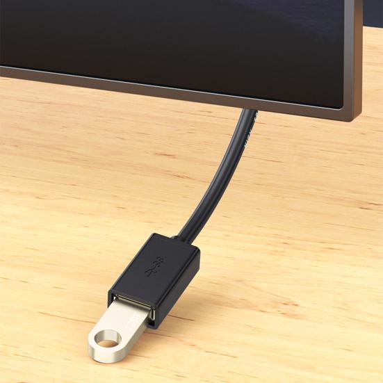 Долговечный удлинительный кабель USB 1 м/2 м, портативный медный сердечник, передача файлов