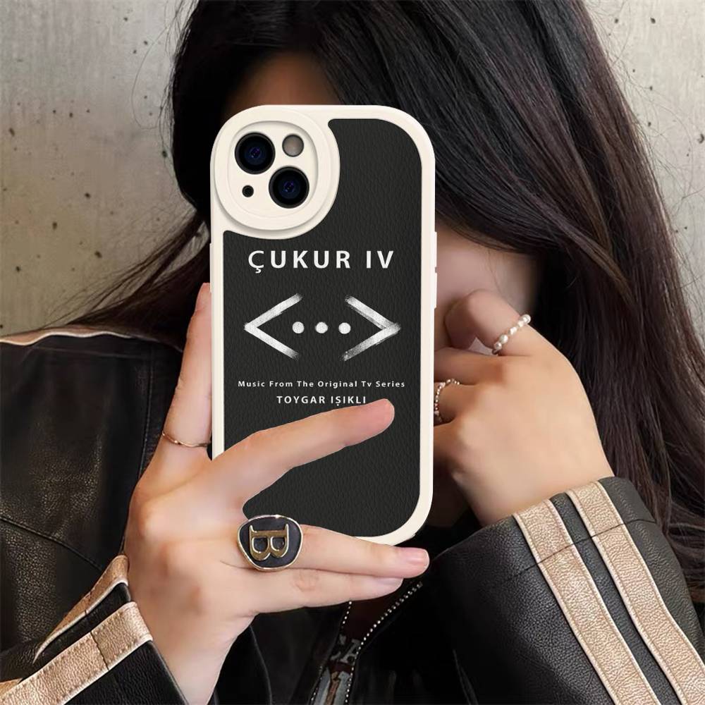 TV Cukur Phone Cover For IPhone 11 12 13 14 15 16 Pro Max Mini Plus Soft Leather Case