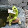 Indoor Miniature Landscape Polyresin Statue Fairy Garden Decor Home Decoration Figurine Frog Statue