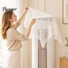 Decorative Home Appliance Cover Lace Dust for Air Conditioner, Cylindrical Vertical Units Soft Durable Fabric Protective Cover, Exquisite Embroidery