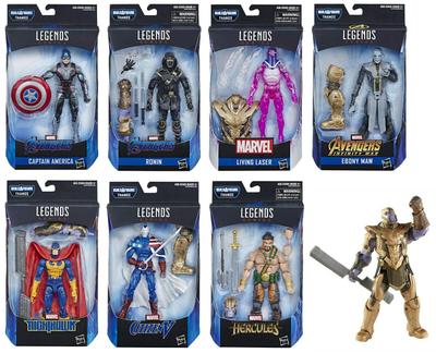 Мстители: Финал Marvel Legends Wave 1 Набор из 7 предметов (Танос BAF)