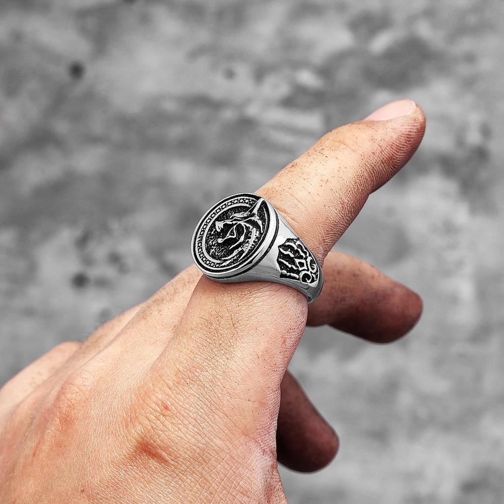 Кольца мужские Viking Wizard Wolf Paw из нержавеющей стали в стиле панк-хип-хоп, уникальные, модные, для мужчин, байкеров, ювелирные изделия, креативный подарок