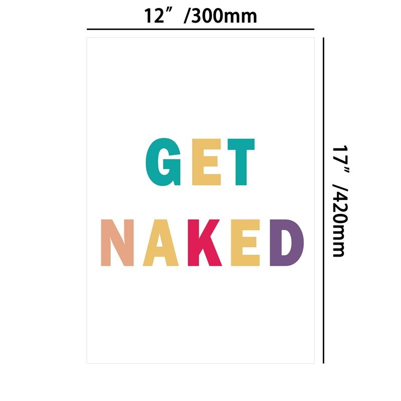 Ванная комната Смешные слова Печать Плакат Настенная картина Туалет Декор Без Рамки