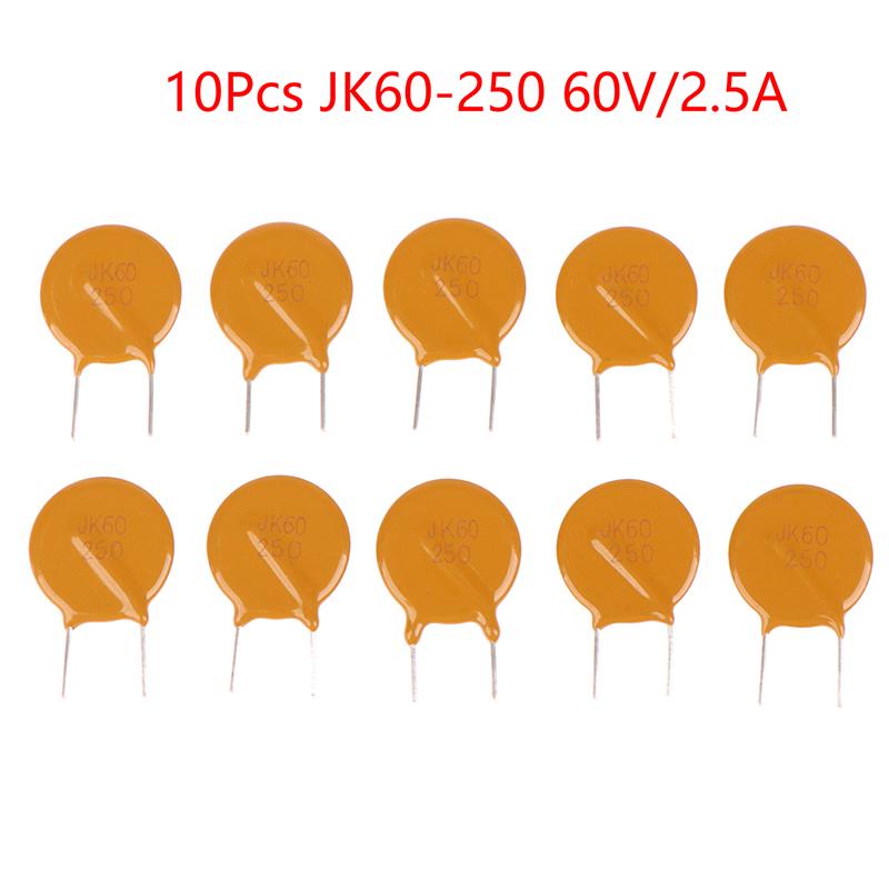 10 шт. самовосстанавливающийся предохранитель 60 В 2,5 А полимерный Pptc Ptc Dip Jk60 Jk60-250